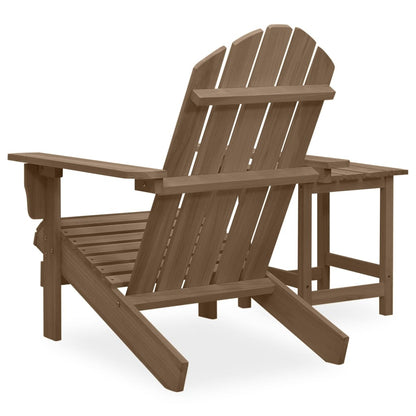 Sedia Adirondack con Tavolo Abete Massello Marrone