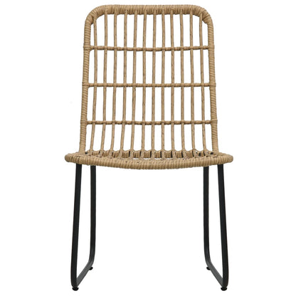 Set da Pranzo da Giardino 9 pz in Polyrattan e Vetro