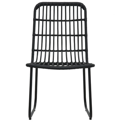 Set da Pranzo da Giardino 5 pz in Polyrattan e Vetro