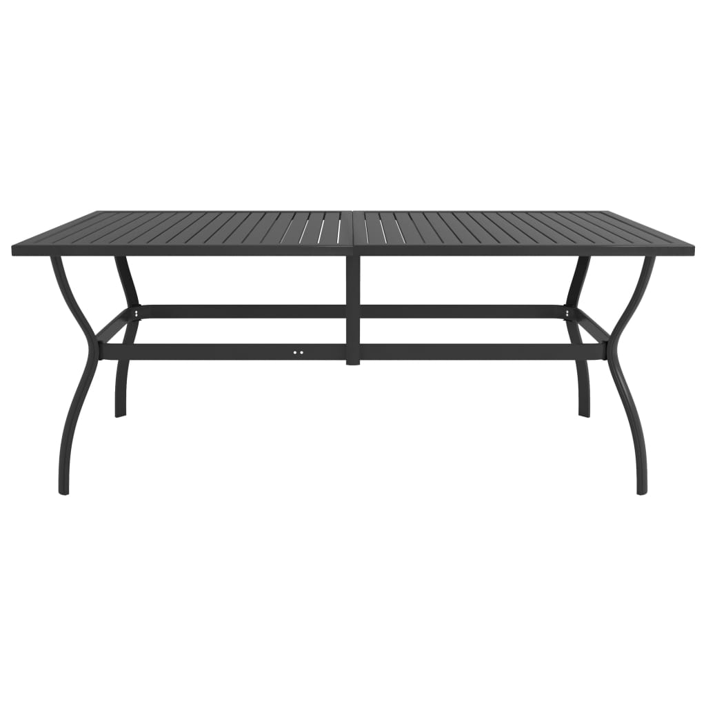 Set da Pranzo da Giardino 9 pz in Textilene e Acciaio