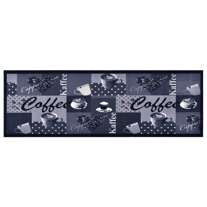Tappetino da Cucina Lavabile CaffÃ¨ Blu 60x180 cm