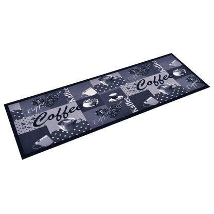 Tappetino da Cucina Lavabile CaffÃ¨ Blu 60x180 cm