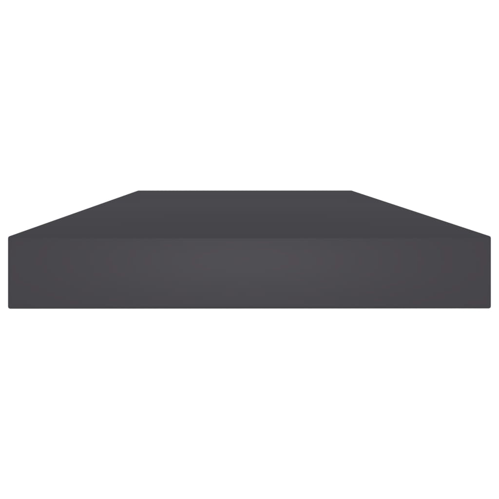 Ripiani per Libreria 4pz Grigi 40x10x1,5cm in Legno Multistrato