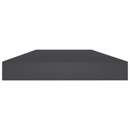 Ripiani per Libreria 4pz Grigi 40x10x1,5cm in Legno Multistrato