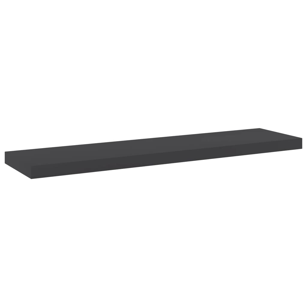 Ripiani per Libreria 8pz Grigi 40x10x1,5cm in Legno Multistrato
