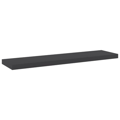 Ripiani per Libreria 8pz Grigi 40x10x1,5cm in Legno Multistrato