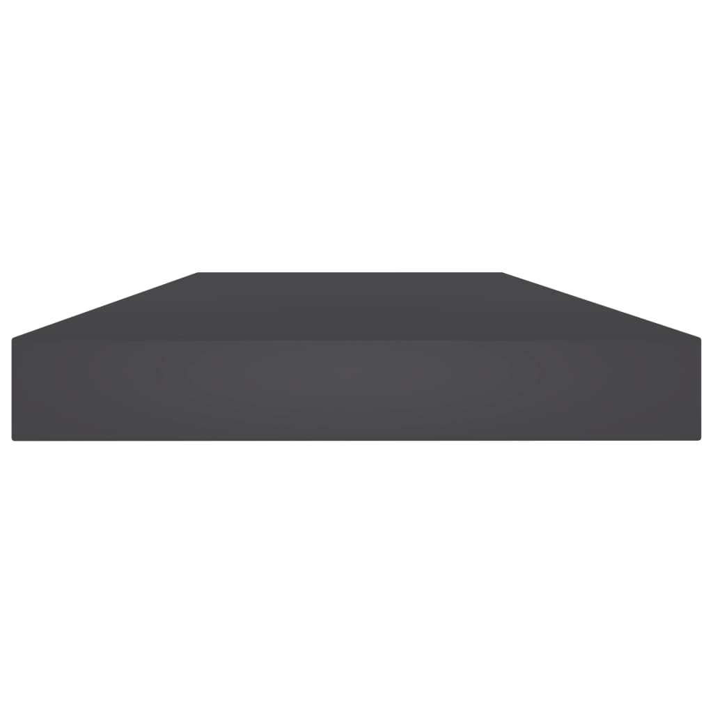 Ripiani per Libreria 8pz Grigi 40x10x1,5cm in Legno Multistrato