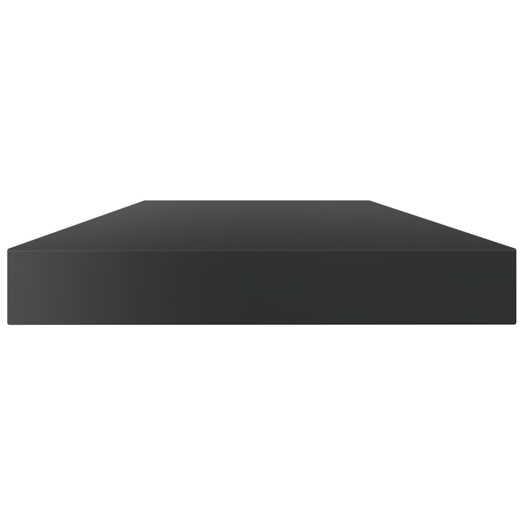Ripiani per Libreria 4pz Nero Lucido 40x10x1,5cm Multistrato