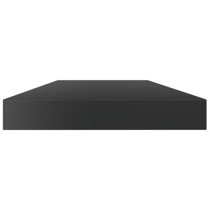Ripiani per Libreria 4pz Nero Lucido 40x10x1,5cm Multistrato