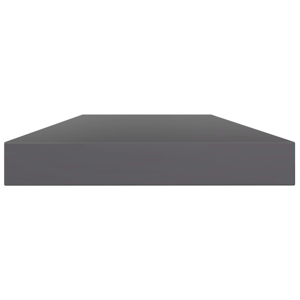 Ripiani per Libreria 4pz Grigio Lucido 40x10x1,5cm Multistrato