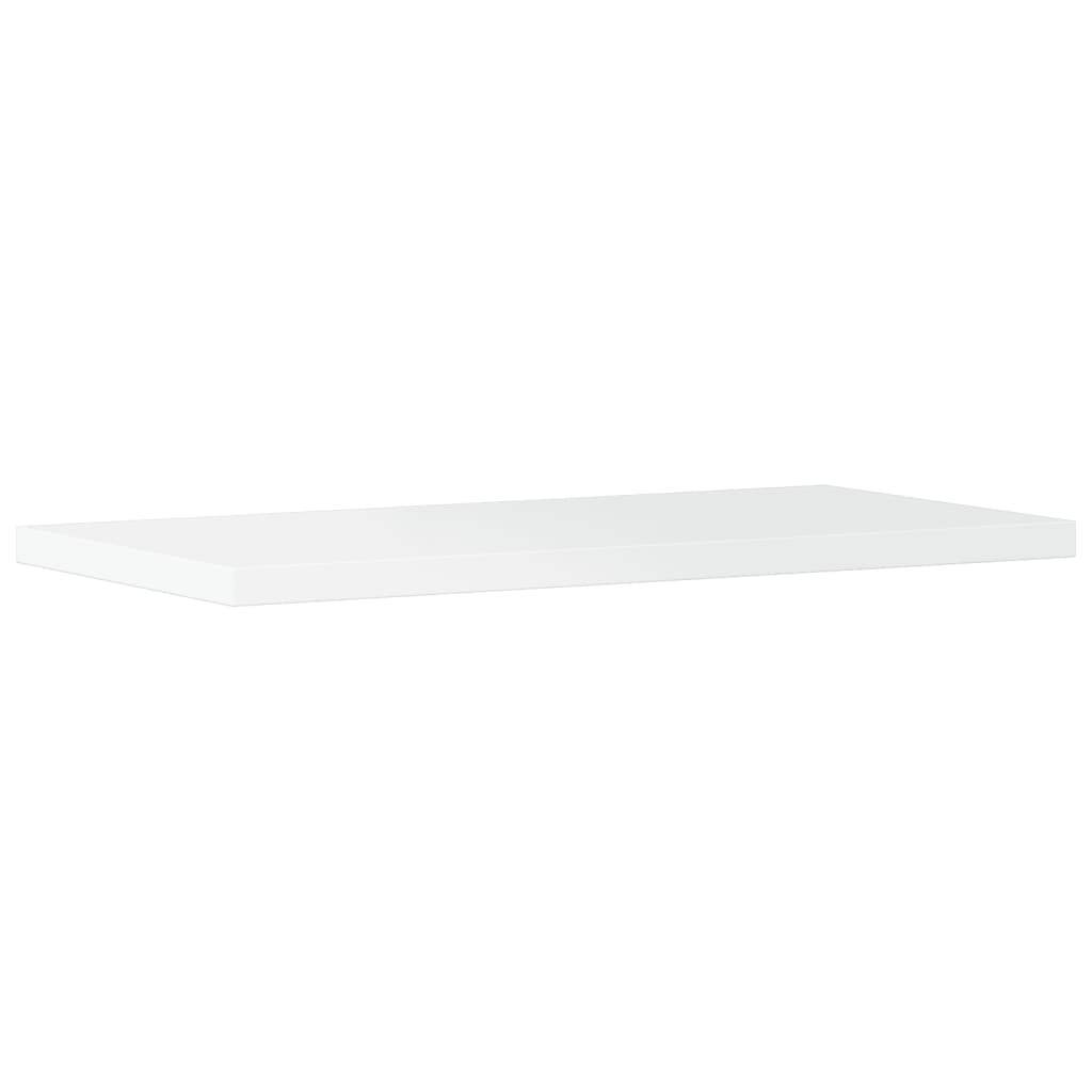Ripiani per Libreria 4 pz Bianco Lucido 40x20x1,5cm Multistrato