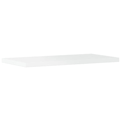 Ripiani per Libreria 4 pz Bianco Lucido 40x20x1,5cm Multistrato