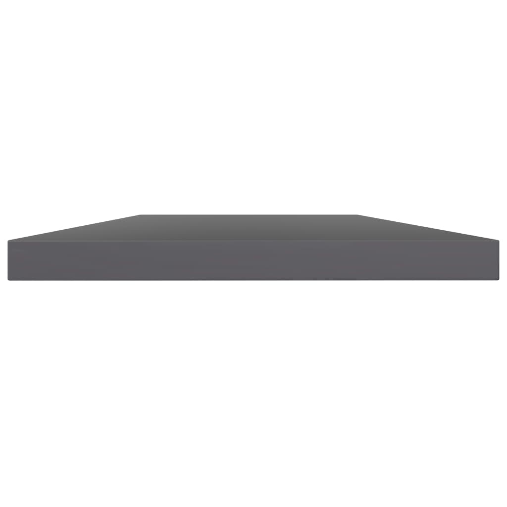 Ripiani per Libreria 4pz Grigio Lucido 40x20x1,5cm Multistrato