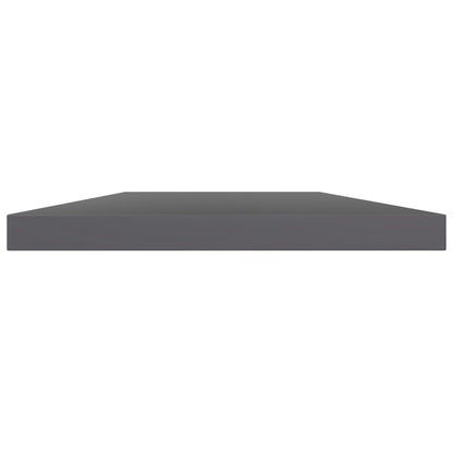 Ripiani per Libreria 4pz Grigio Lucido 40x20x1,5cm Multistrato