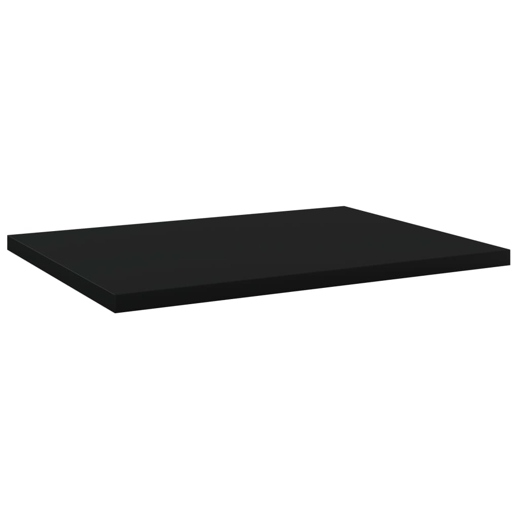 Ripiani per Libreria 8pz Neri 40x30x1,5cm in Legno Multistrato