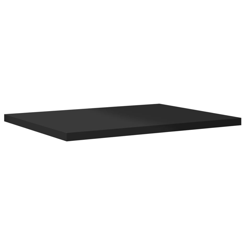Ripiani per Libreria 4pz Nero Lucido 40x30x1,5cm Multistrato