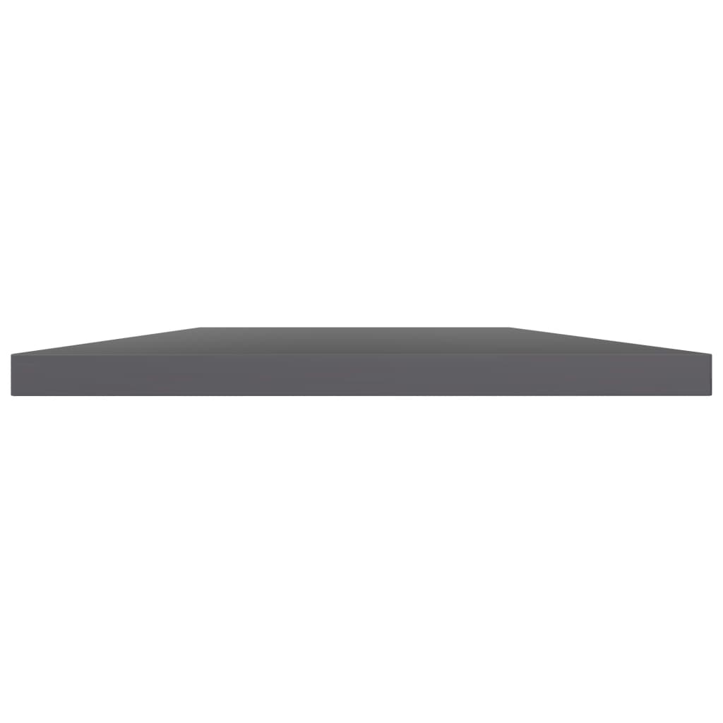 Ripiani per Libreria 4pz Grigio Lucido 40x30x1,5cm Multistrato