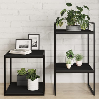 Ripiani per Libreria 4pz Neri 40x40x1,5cm in Legno Multistrato