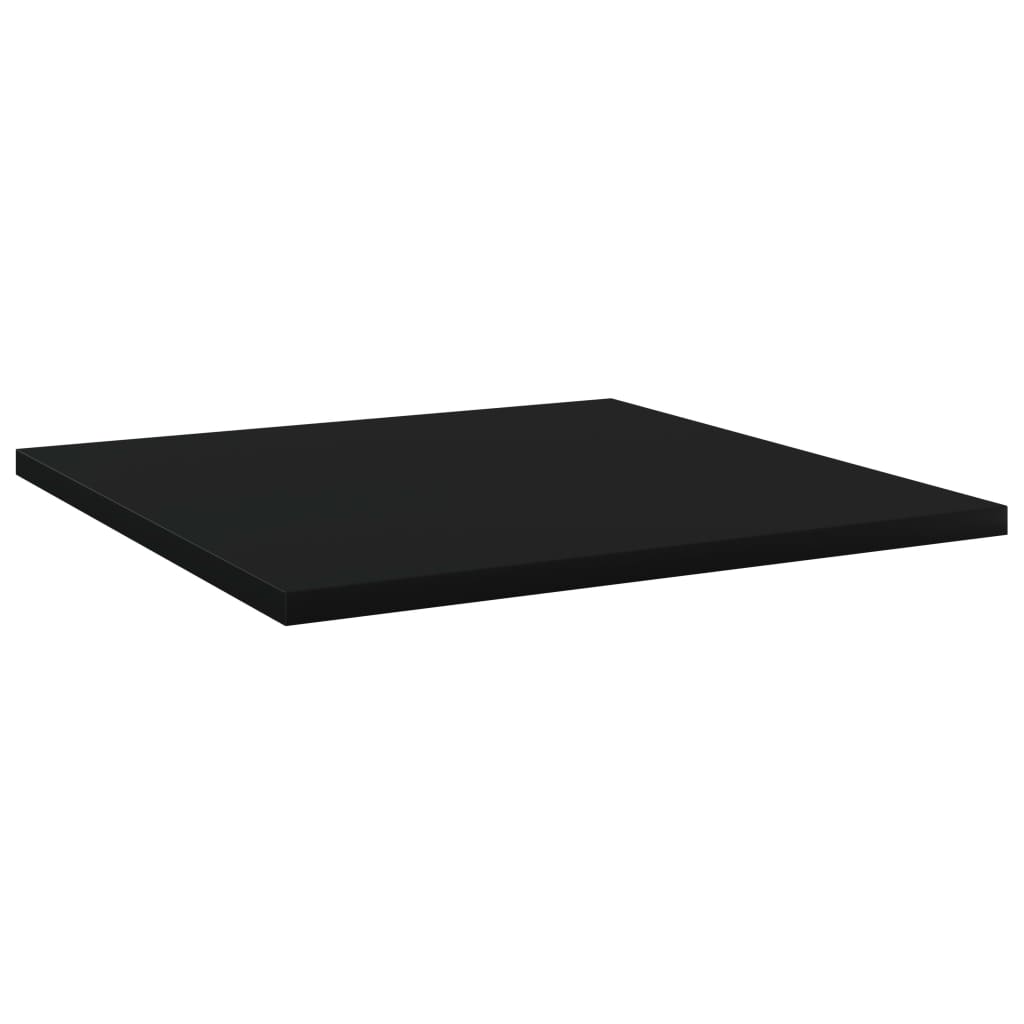Ripiani per Libreria 8pz Neri 40x40x1,5cm in Legno Multistrato