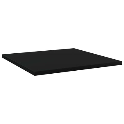 Ripiani per Libreria 8pz Neri 40x40x1,5cm in Legno Multistrato