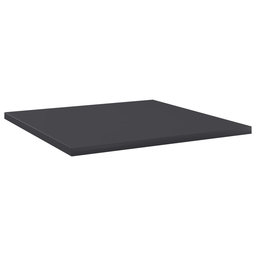 Ripiani per Libreria 8pz Grigi 40x40x1,5cm in Legno Multistrato