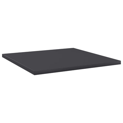 Ripiani per Libreria 8pz Grigi 40x40x1,5cm in Legno Multistrato