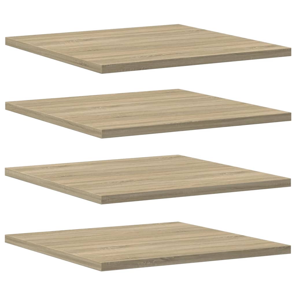 Ripiani per Libreria 4pz Rovere Sonoma 40x40x1,5cm Multistrato