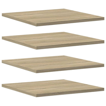 Ripiani per Libreria 4pz Rovere Sonoma 40x40x1,5cm Multistrato
