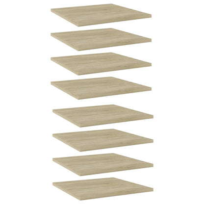 Ripiani per Libreria 8pz Rovere Sonoma 40x40x1,5cm Multistrato