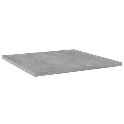 Ripiani per Libreria 8pz Grigio Cemento 40x40x1,5cm Multistrato
