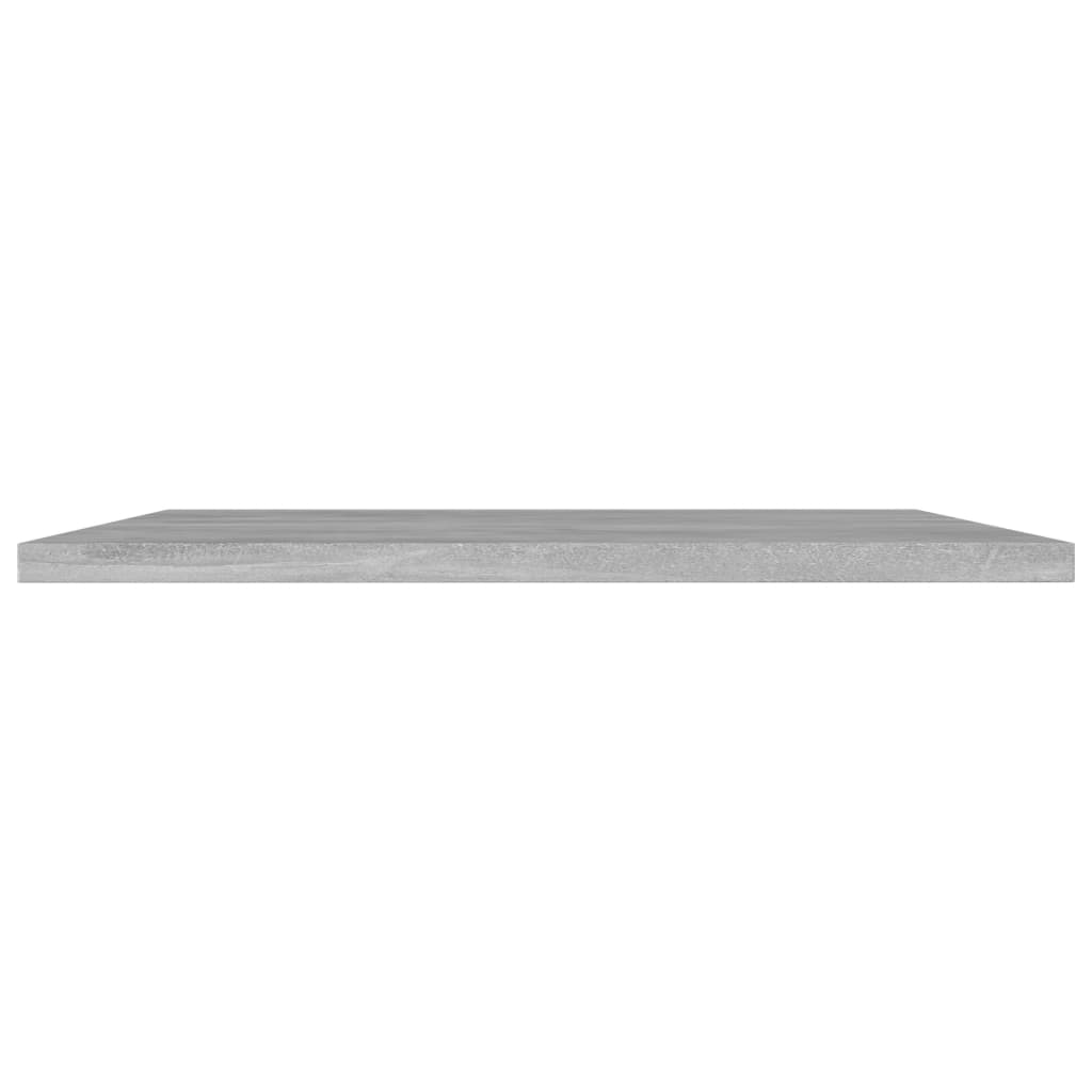 Ripiani per Libreria 8pz Grigio Cemento 40x40x1,5cm Multistrato
