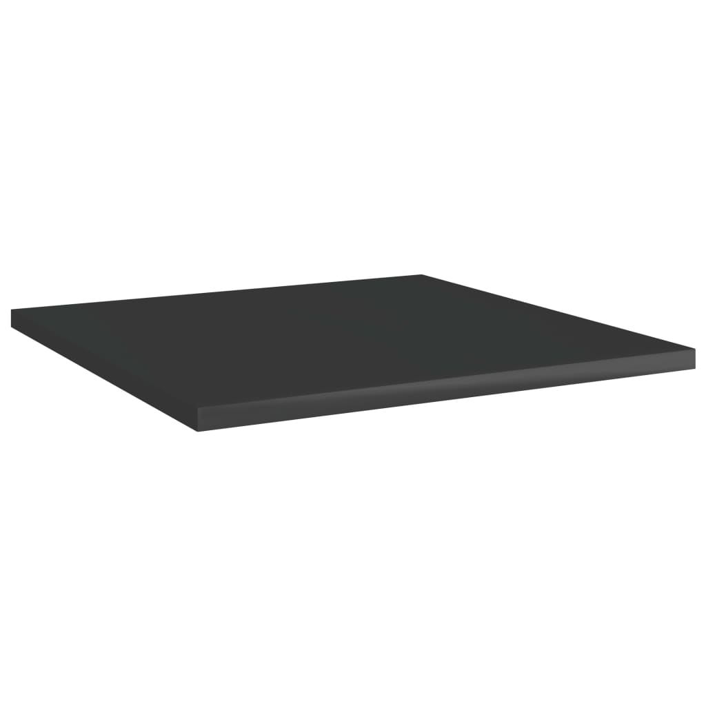 Ripiani per Libreria 4pz Nero Lucido 40x40x1,5cm Multistrato