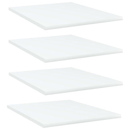 Ripiani per Libreria 4pz Bianchi 40x50x1,5cm Legno Multistrato