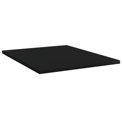 Ripiani per Libreria 8pz Neri 40x50x1,5cm in Legno Multistrato