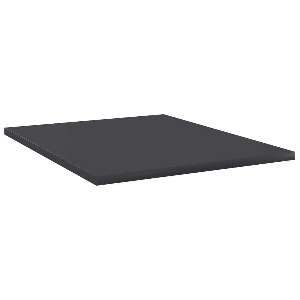 Ripiani per Libreria 8pz Grigi 40x50x1,5cm in Legno Multistrato