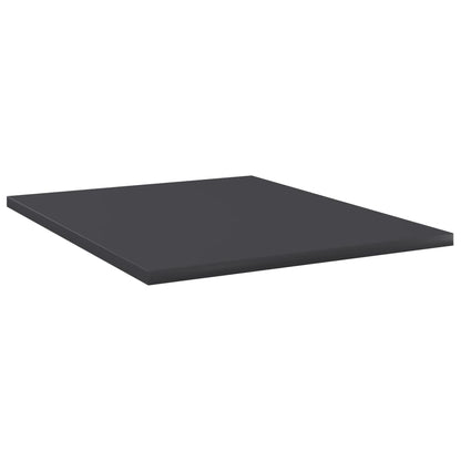 Ripiani per Libreria 8pz Grigi 40x50x1,5cm in Legno Multistrato