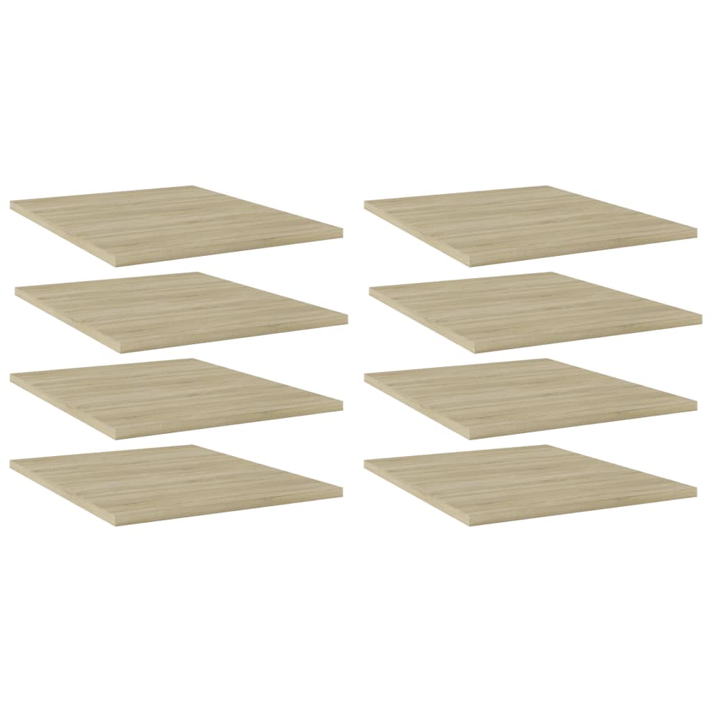 Ripiani per Libreria 8pz Rovere Sonoma 40x50x1,5cm Multistrato