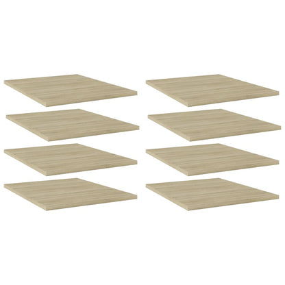 Ripiani per Libreria 8pz Rovere Sonoma 40x50x1,5cm Multistrato