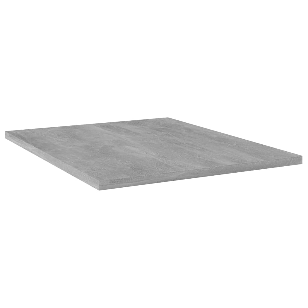 Ripiani per Libreria 4pz Grigio Cemento 40x50x1,5cm Multistrato