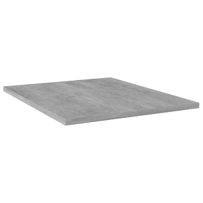 Ripiani per Libreria 4pz Grigio Cemento 40x50x1,5cm Multistrato