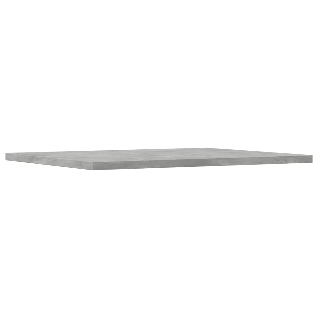 Ripiani per Libreria 8pz Grigio Cemento 40x50x1,5cm Multistrato