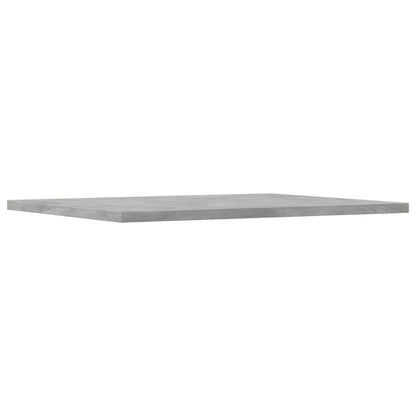 Ripiani per Libreria 8pz Grigio Cemento 40x50x1,5cm Multistrato