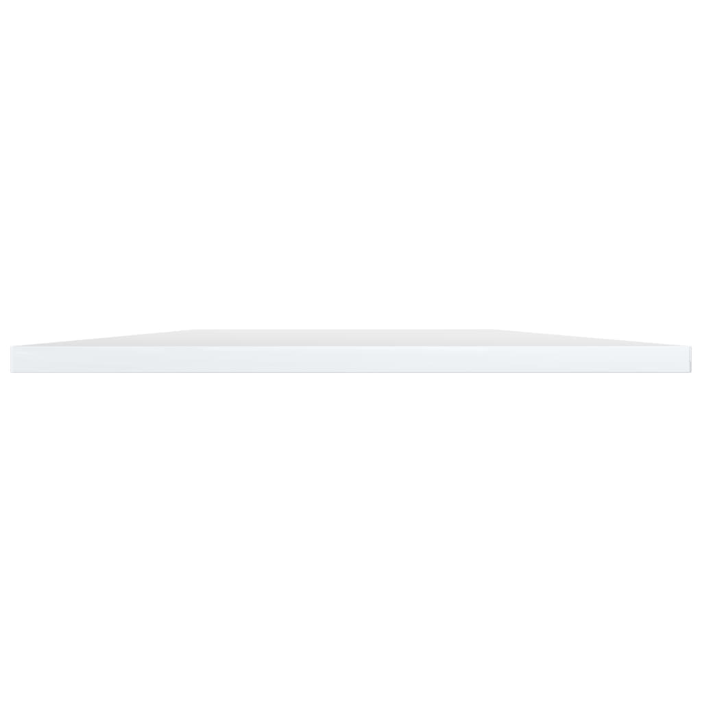 Ripiani per Libreria 8pz Bianco Lucido 40x50x1,5cm Multistrato