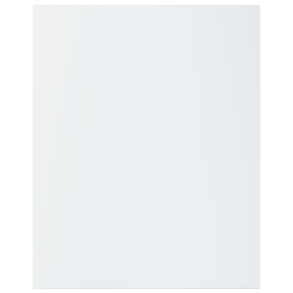 Ripiani per Libreria 8pz Bianco Lucido 40x50x1,5cm Multistrato