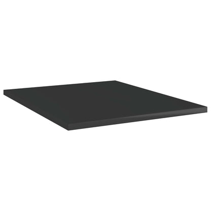 Ripiani per Libreria 8pz Nero Lucido 40x50x1,5cm Multistrato