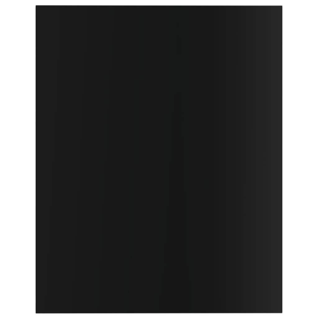 Ripiani per Libreria 8pz Nero Lucido 40x50x1,5cm Multistrato