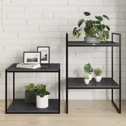 Ripiani per Libreria 4pz Grigio Lucido 40x50x1,5cm Multistrato