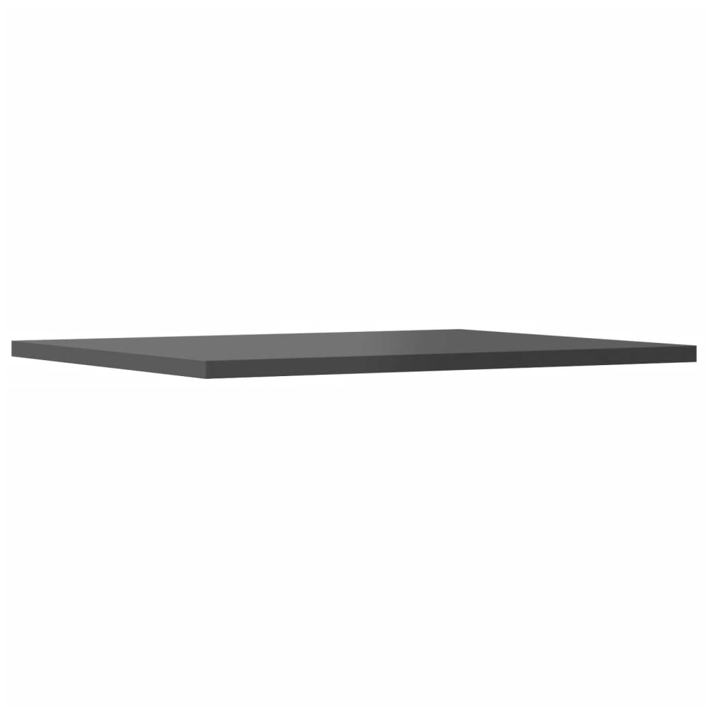 Ripiani per Libreria 4pz Grigio Lucido 40x50x1,5cm Multistrato