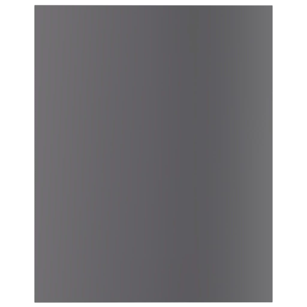 Ripiani per Libreria 8pz Grigio Lucido 40x50x1,5cm Multistrato