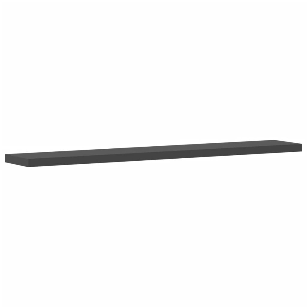 Ripiani per Libreria 8pz Grigi 60x10x1,5cm in Legno Multistrato